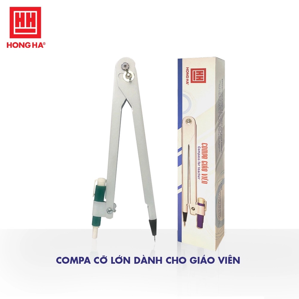 Compa giáo viên Hồng Hà 3276 là giáo cụ dùng để vẽ hình tròn - đường tròn trên bảng