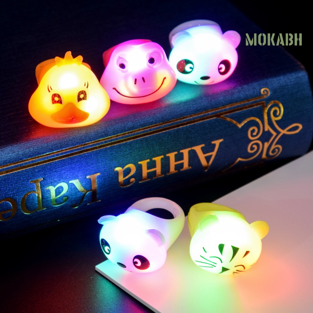 Nhẫn Hình Hoạt Hình Có Đèn LED Phát Sáng Dành Cho Trẻ Em