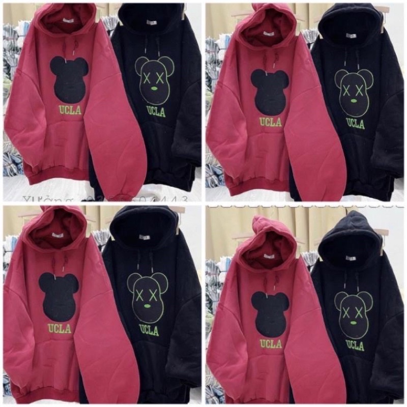 Áo Nỉ Sweater Noel Hình Gấu Form Rộng Freesize❤️Áo Nỉ Bông Giáng Sinh Nam Nữ  Mẫu Mới Hot Hit