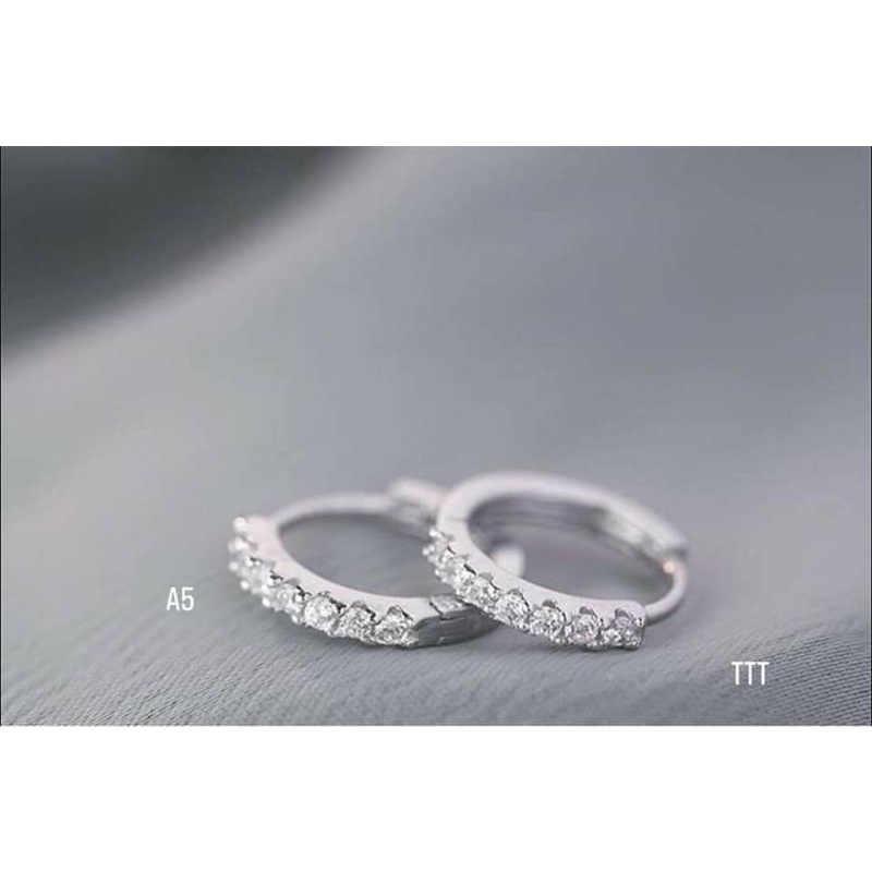 Khuyên tai bạc 925, khuyên tai đá