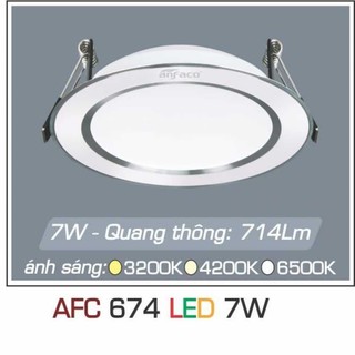 Đèn LED âm trần downlight Anfaco AFC 674