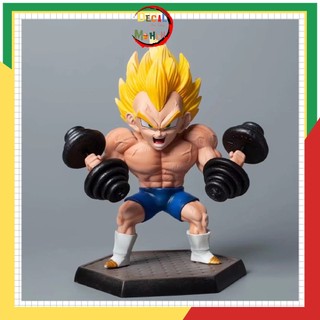 Mô hình vegeta anime dragonball, figure vegeta tập gym cao 17cm, nặng 400gram