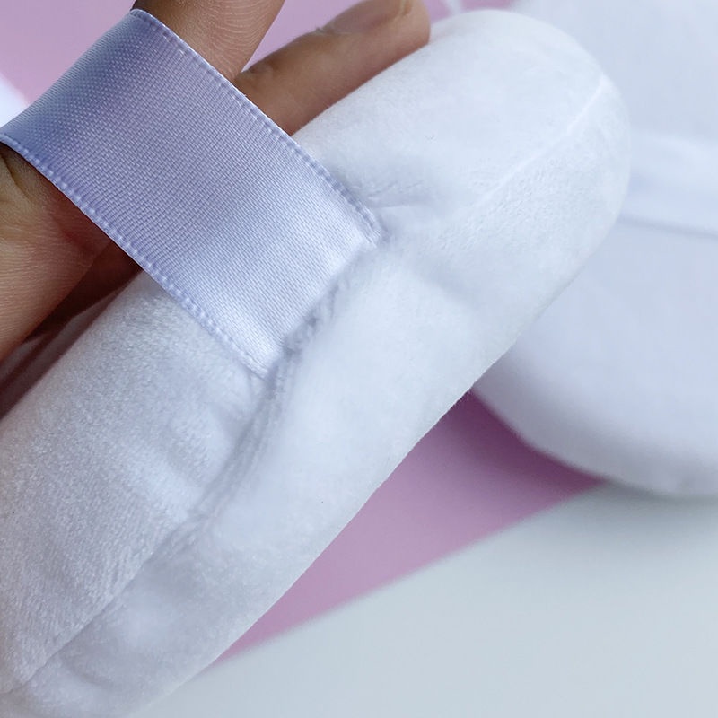 1 Mút Trang Điểm Bằng Cotton / Nhung Mềm Mại Kích Thước Lớn Kèm Hộp Đựng Tiện Lợi