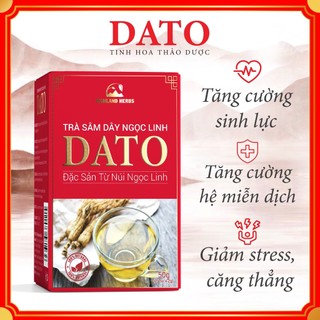 Trà sâm dây ngọc linh dato 25 gói x2g, trà, thảo mộc túi lọc tăng cường sức khỏe