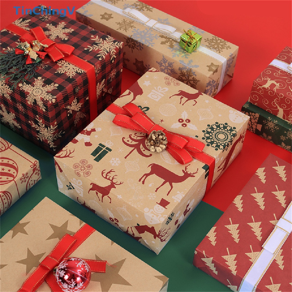 Cuộn Giấy Kraft Gói Quà / Trang Trí Giáng Sinh / Đám Cưới Diy 50 * 76cm