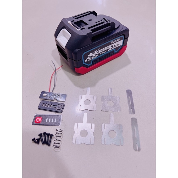 Vỏ makita 18v có leb báo pin  2P  có kẽm .Vỏ chống sốc có tem