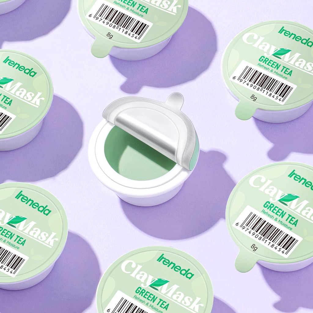 Mặt Nạ Bùn Ireneda Trà Xanh Giúp Dưỡng Ẩm Kiểm Soát Dầu Và Làm Sạch Lỗ Chân Lông