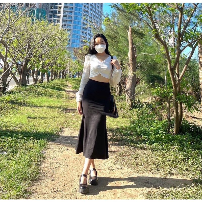 🍓 CHÂN VÁY DÀI LOE THUN 🍒