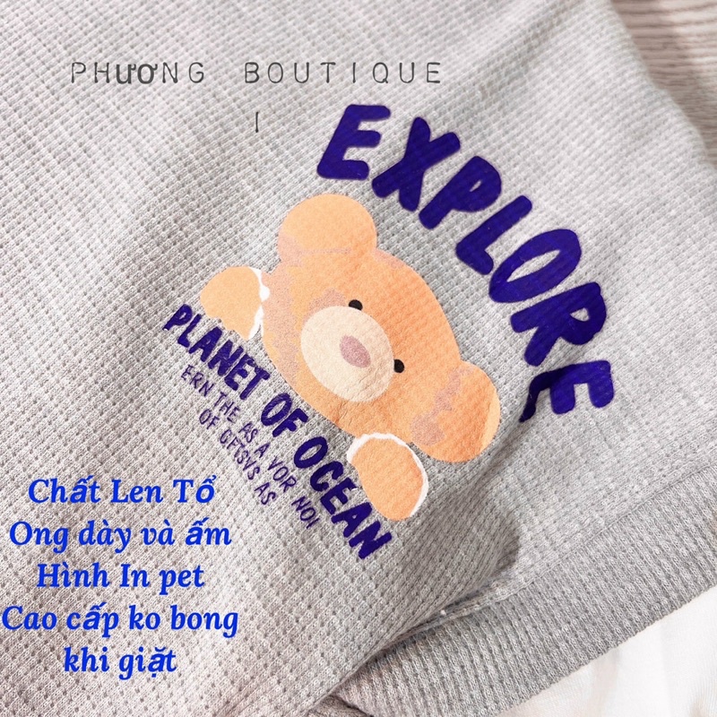 Bộ đồ thu đông dài tay cho bé trai