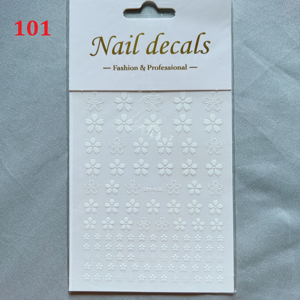 Sticker dán móng, Stick Nail hình hoa trang trí móng