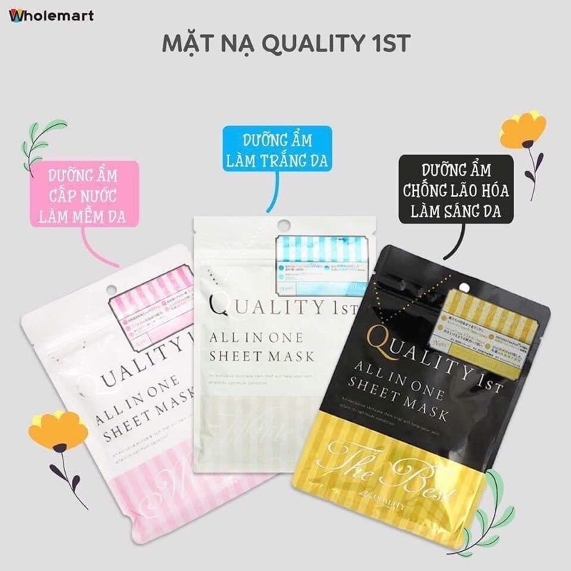 Mặt Nạ Giấy Dưỡng Ẩm Da, Chống Lão Hoá Da Cao Cấp All In One The Best Nội Địa Nhật Bản (3 Miếng) - SAKUKO