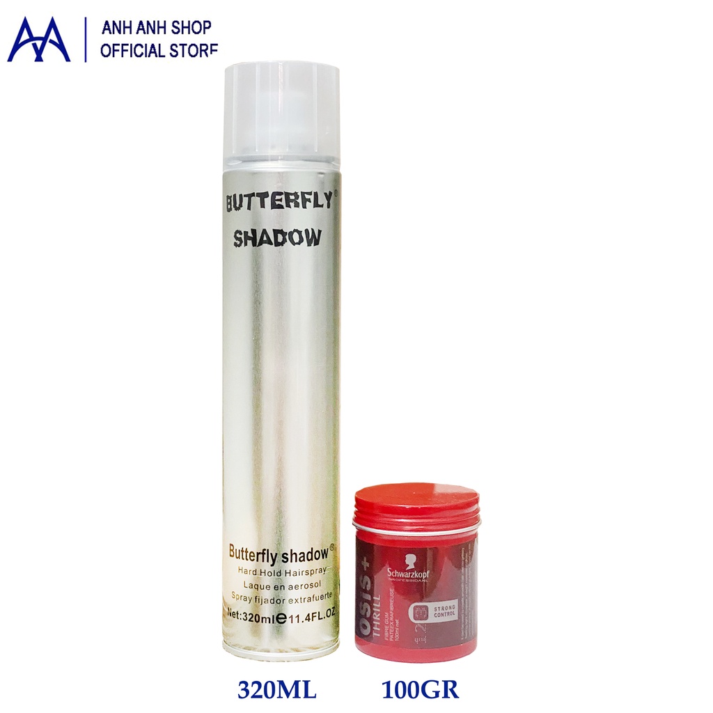 Combo Sáp vuốt tóc Osis và Gôm SHADOW/LUXURIOIS