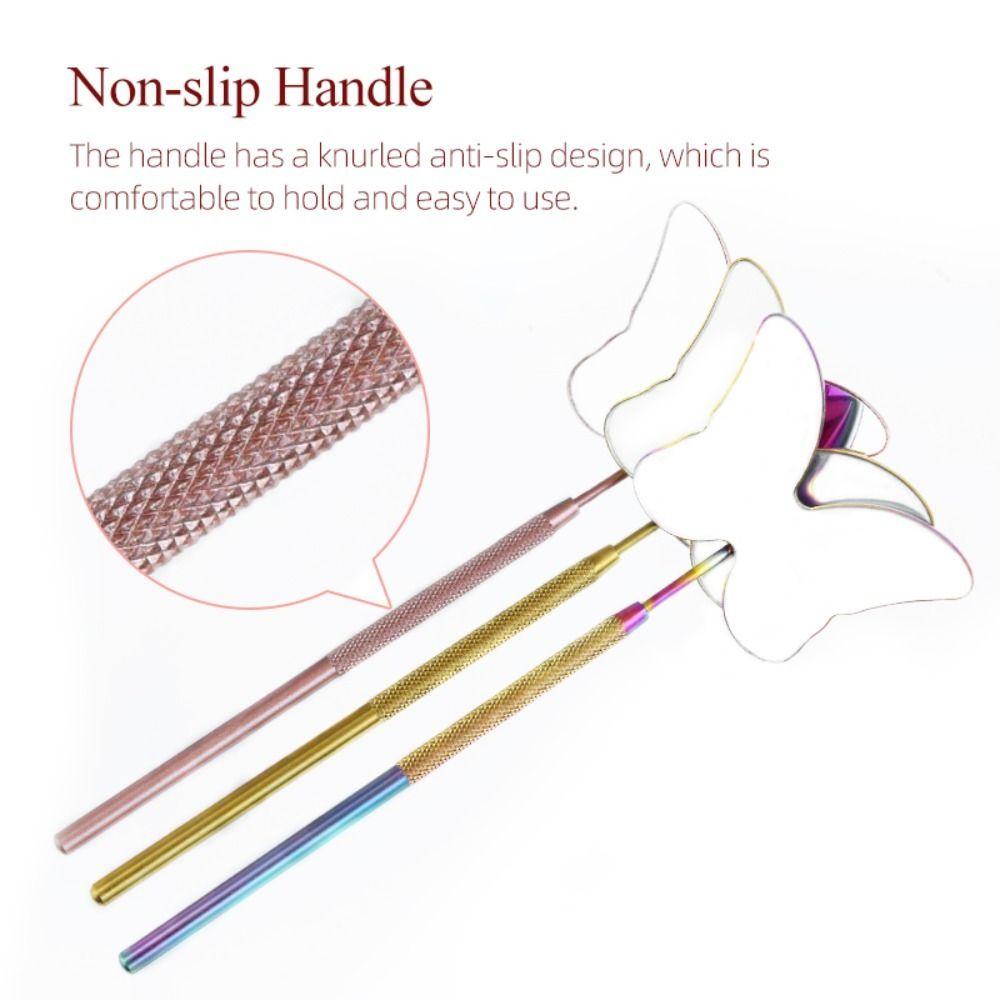 Gương Soi Lông Mi Chuyên Nghiệp Bằng Thép Không Gỉ Mịn Màng Chống Sương Mù