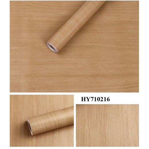 Giấy Decal Dán Tường Giả Vân Gỗ Dán Bàn Tủ Kích Thước 45cm x 10m Sẵn Keo