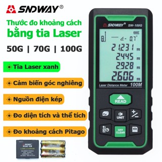 Thước đo khoảng cách tia Laser Xanh  SNDWAY 50G 70G 100G