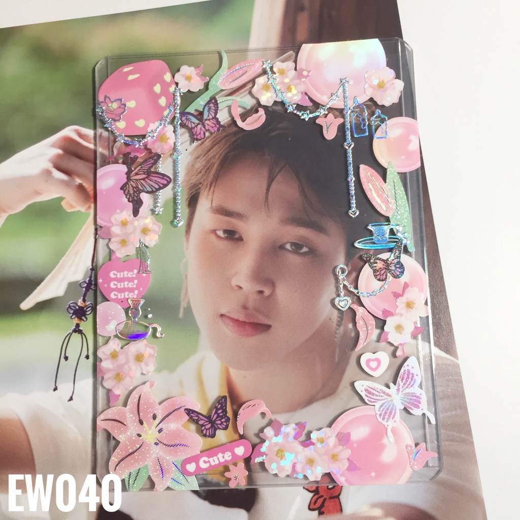 Toploader decor sẵn kích thước B8 đựng card ảnh thần tượng,anime