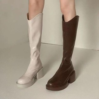 Boot nữ, boot đùi nữ cổ vạt đế cao 6cm