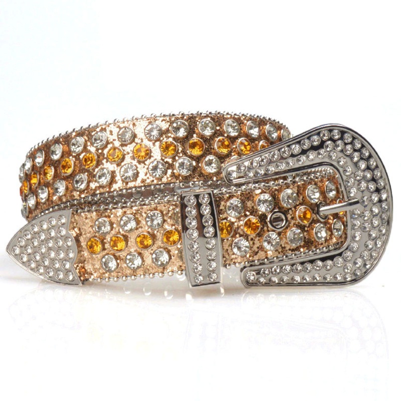 Thắt Lưng Đính Đá Nhiều Màu Sắc Lấp Lánh Dành Cho Nam Nữ