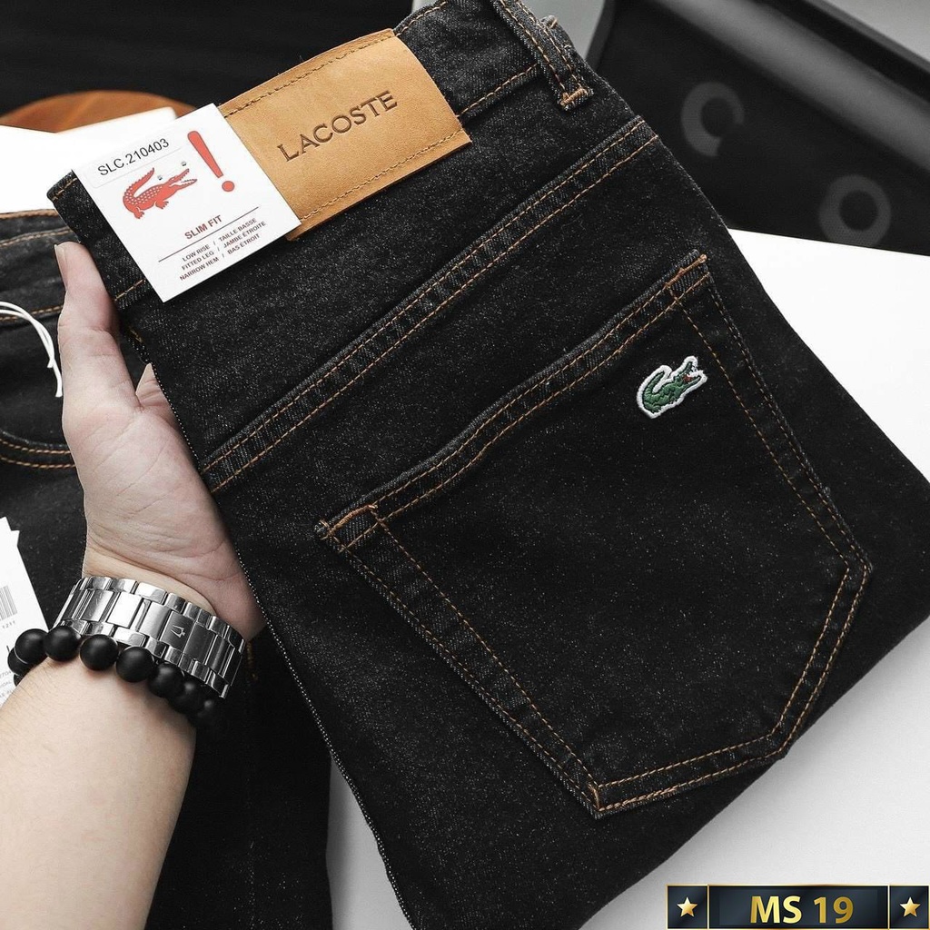 Quần jean nam LC cao cấp jean nam cá sấu thêu hàng đẹp chất lượng vải dày như hình