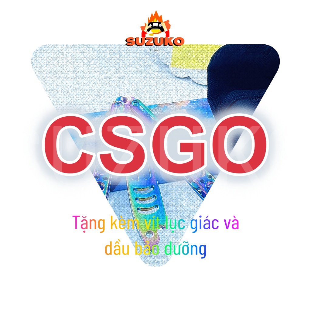 Đồ trưng bày CSGO balisong cán thẳng GHÉP nhiều skin Titatium độc đáo Tặng full phụ kiện