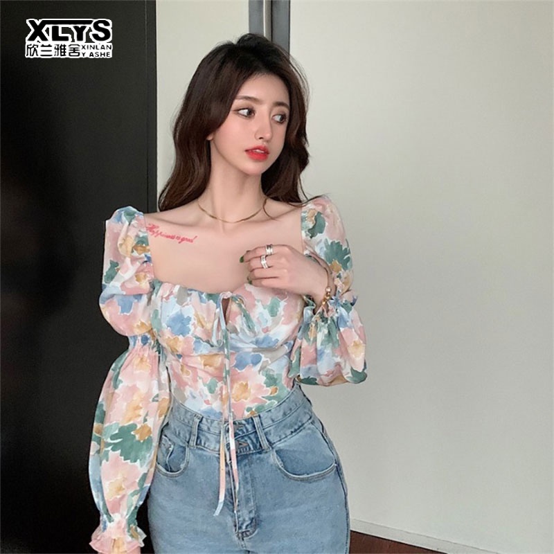 Áo XINLANYASHE thắt nơ đơn giản thời trang xu hướng dành cho nữ