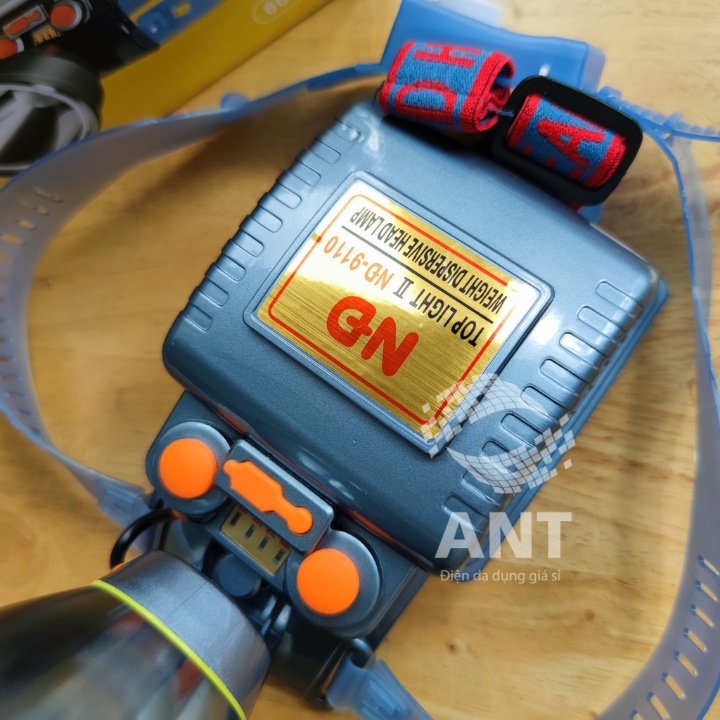 Đèn pin đội đầu siêu sáng chống nước , chóa 12cm - NĐ 9110