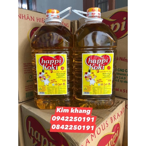 Dầu ăn happy coki 5lít