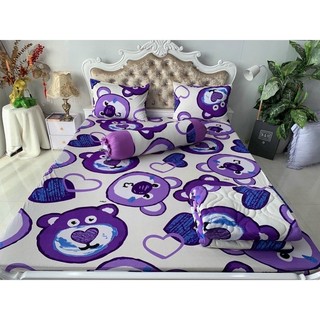 bộ Drap thun Hàn Quốc mẫu con gấu