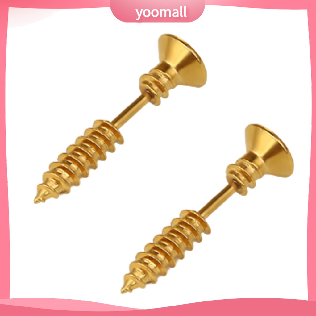 Khuyên Tai Hình Ốc Vít Hai Mặt Thời Trang Cá Tính