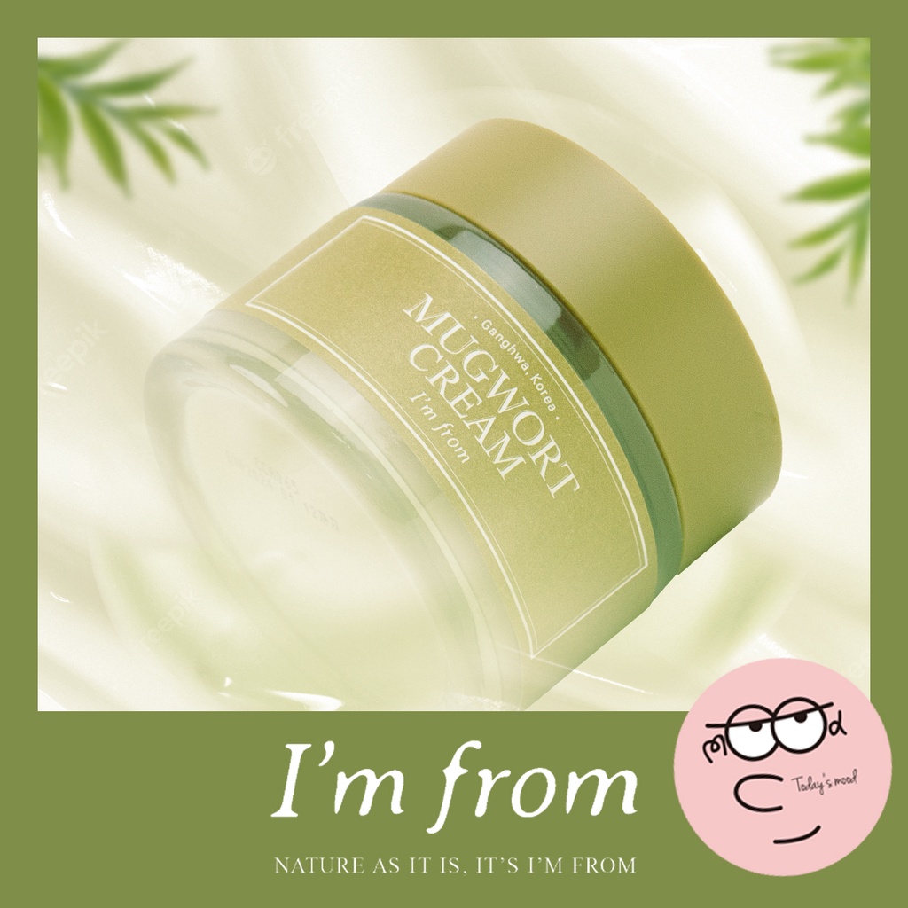 Mugwort cream 50g | Chiết Xuất Mugwort Thành Phần Hữu Cơ 73,55% Kem Dưỡng Ẩm Da Mặt Giúp Làm Dịu Da