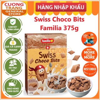 Ngũ cốc nhân socola cho trẻ em Swiss Choco Bits Familia 375g