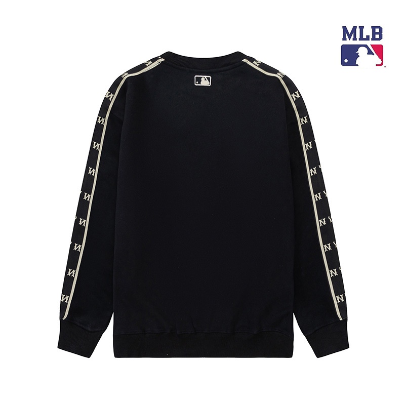 ❤❀  ❤ Mlb Áo Nỉ Dài Tay Cổ Tròn Thêu Họa Tiết Thời Trang
