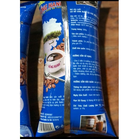 Cafe xay HỒNG HẠNH 500gr
