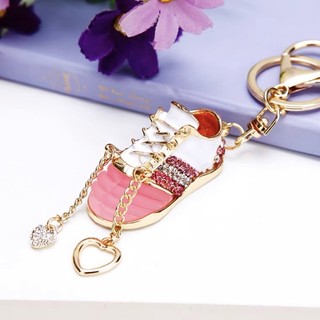 Móc khóa thời trang hình giày thể thao trang trí túi xách, balo