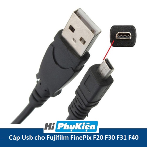 Cáp USB truyền dữ liệu cho máy ảnh Fujifilm FinePix F20 F30 F31 F31FD F40 F40FD F45FD