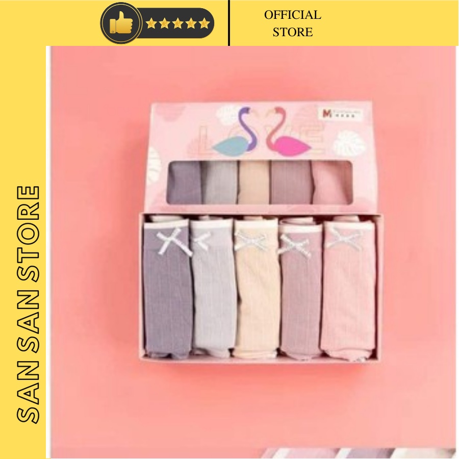 Set 5 Quần Lót Thiên Nga Kháng Khuẩn Xuất Nhật, Hàng Cao Cấp Full Hộp