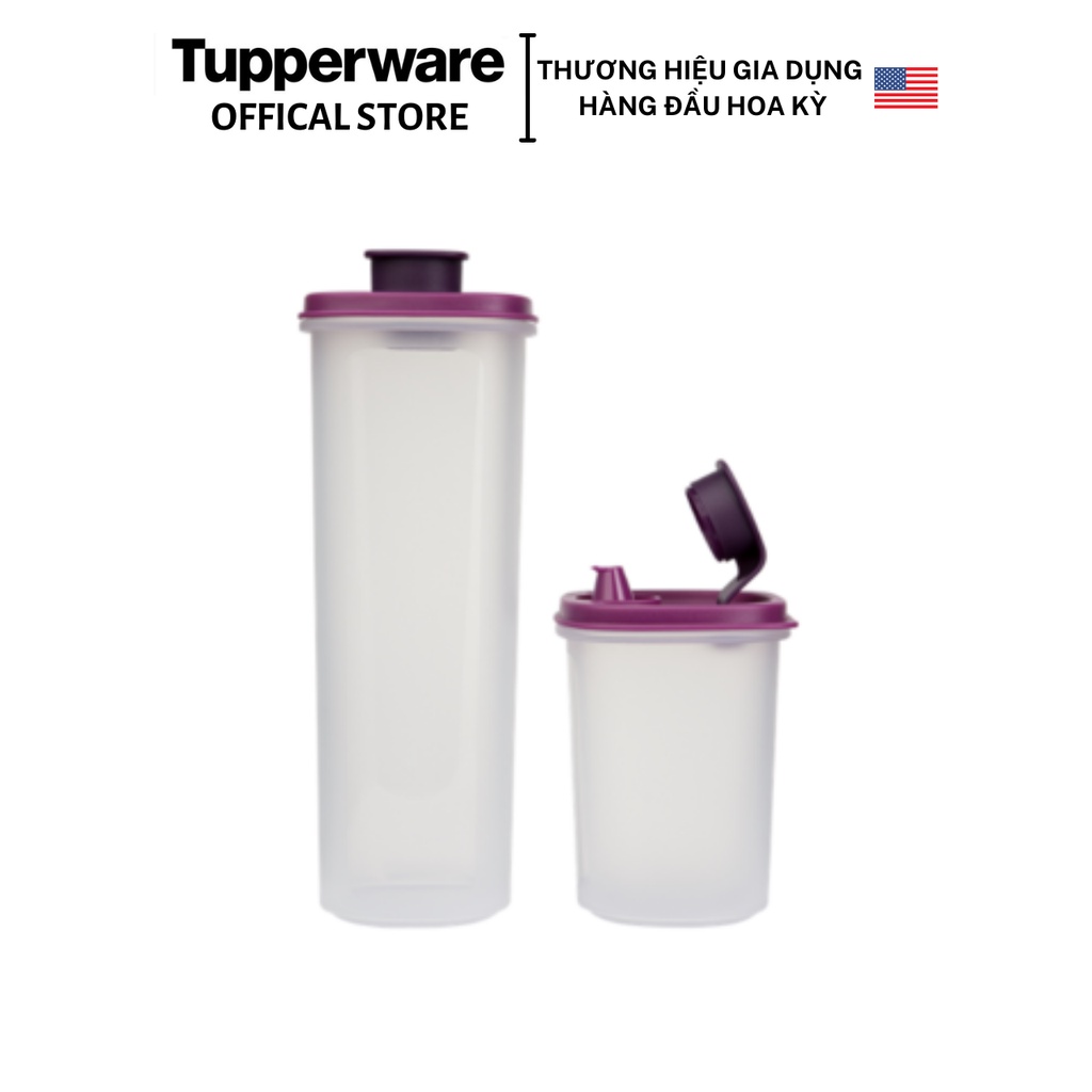 Bình dầu, nước mắm, nước tương, mật ong Tupperware EZ Pour - Bảo hành trọn đời - Nhựa nguyên sinh PP số 5