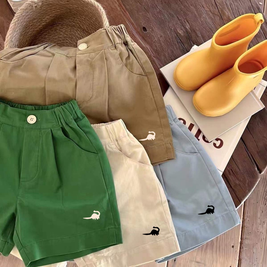 Quần Short Cotton Thêu Họa Tiết Thời Trang 2022 Cho Bé Trai