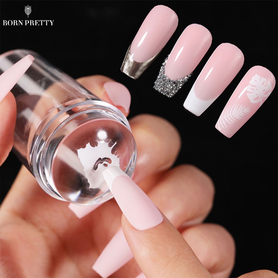 Bộ dụng cụ in hình lên móng tay BORN PRETTY bằng silicon trong suốt (có bán lẻ)