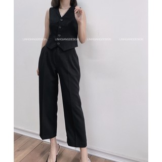 Quần lửng ống rộng thời trang nữ cao cấp