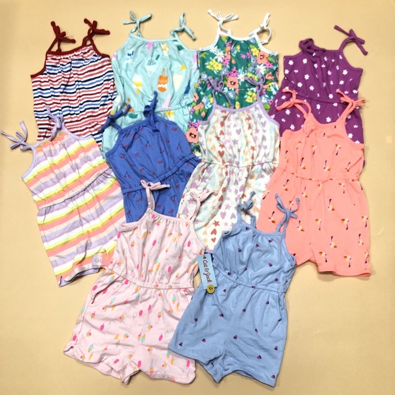 Jumsuit bé gái dư xịn cotton thoáng mát size 12 tháng đến 16 tuổi