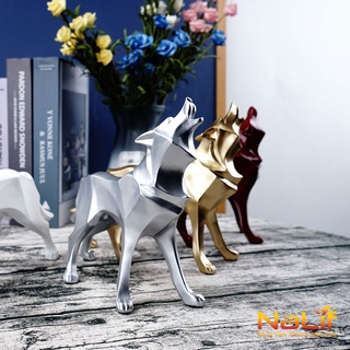 Tượng Sói Phong Cách Bắc Âu - Trang trí bàn làm việc, trang trí phòng khách,  decor nhà, quà tặng tân gia