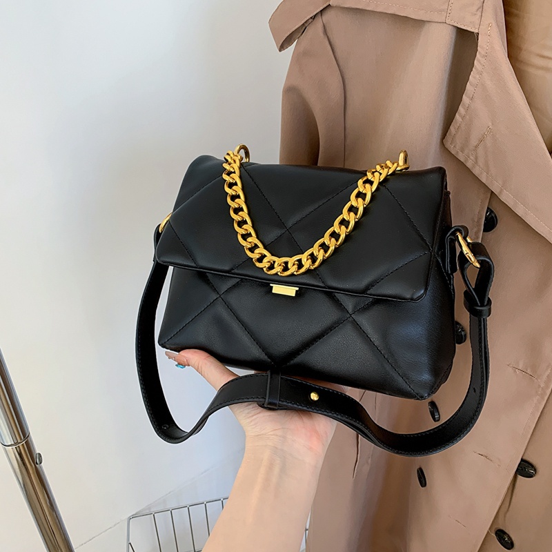 Túi Đeo Chéo Dây Xích Đính Kim Cương Giả Cao Cấp Thời Trang Dành Cho Nữ