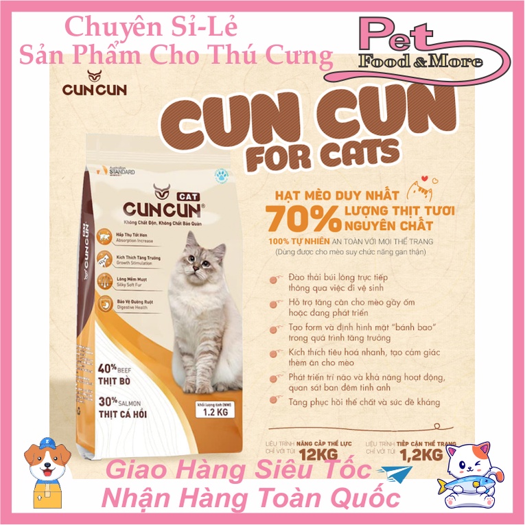 HẠT MỀM CUNCUN For Cat - Hạt tươi cho Mèo