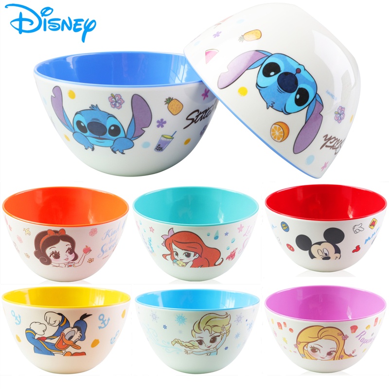 Đĩa Melamine Chống Sốc Hình Disney Cho Bé Ăn Sáng