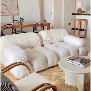 Ghế sofa lông cừu - ghế sofa vuông