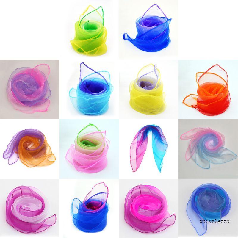 Khăn Vuông Màu Gradient Dùng Biểu Diễn Múa Cho Trẻ Mẫu Giáo