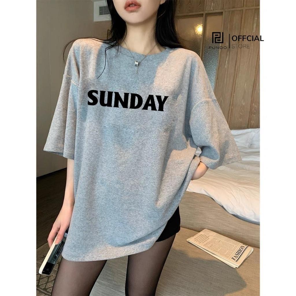 Áo thun PUNDO unisex tay lỡ áo phông ullzang size đến 95kg ATPD91