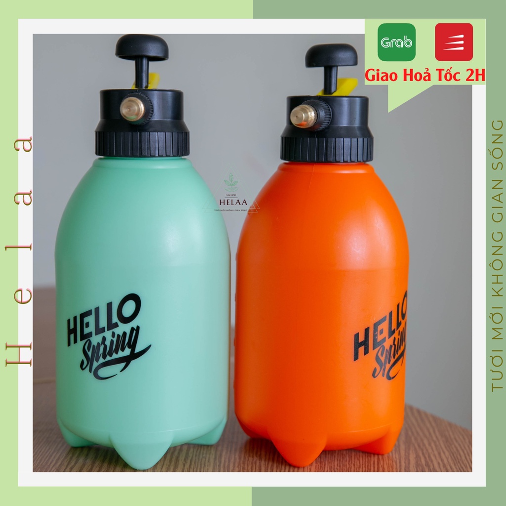 Bình Tưới Cây 2L HELLO SPRING, Bình Xịt Phun Sương Tưới Cây Đa Năng, Tùy Chỉnh Lực Phun - Nhựa Cao Cấp Siêu Bền