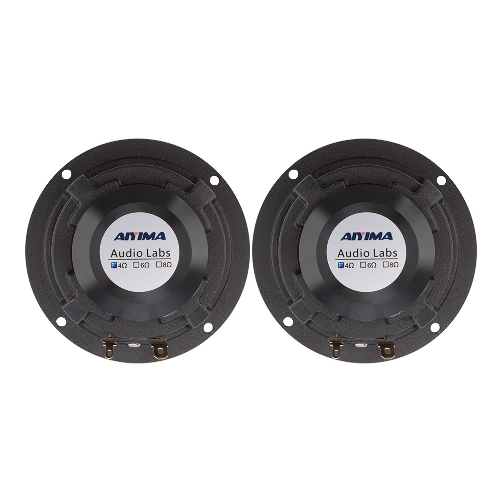 Bộ 2 loa 3 inch 4 8 ohm 15w hình nón AIYIMA cho xe ô tô